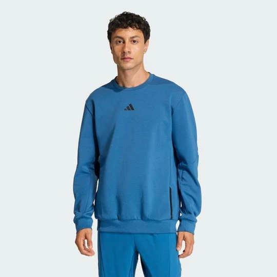 Zdjęcie produktu Bluza Designed for Training Crew Adidas Dusky Petrol