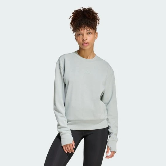 Zdjęcie produktu Bluza Designed-for-Training Warm-Up Crewneck Adidas Wonder Sage