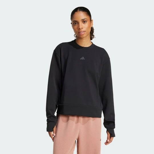 Zdjęcie produktu Bluza Designed-for-Training Warm-Up Crewneck Adidas czarny