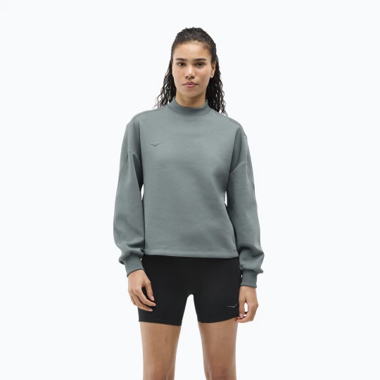 Zdjęcie produktu Bluza do biegania damska HOKA Kaitoro Knit Crew slate blue