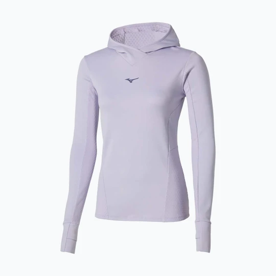 Zdjęcie produktu Bluza do biegania damska Mizuno Active Warm Hooded icelandic blue