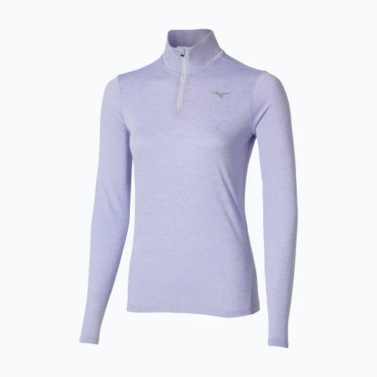 Zdjęcie produktu Bluza do biegania damska Mizuno Core Impulse Half Zip Tee icelandic blue