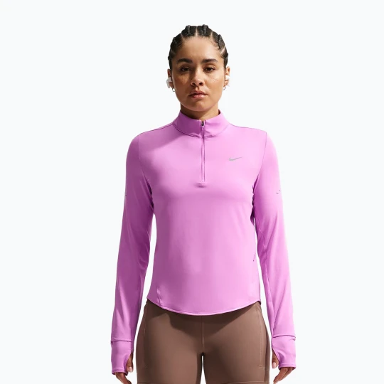 Zdjęcie produktu Bluza do biegania damska Nike Swift Dri-FIT UV 1 / 4-Zip light magenta Różowy