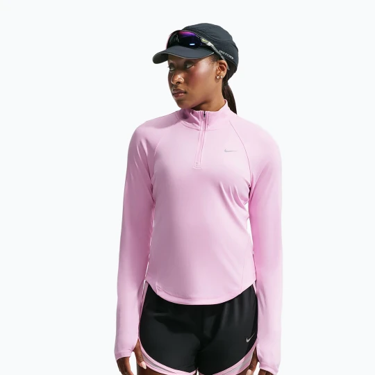 Zdjęcie produktu Bluza do biegania damska Nike Tempo Dri-Fit 1 / 4 Zip pink rise