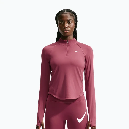 Zdjęcie produktu Bluza do biegania damska Nike Tempo Dri-Fit 1 / 4 Zip pink smoke