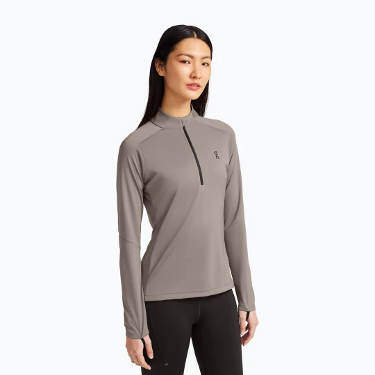 Zdjęcie produktu Bluza do biegania damska On Climate Shirt cinder Brązowy