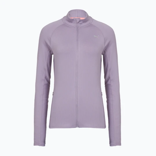 Zdjęcie produktu Bluza do biegania damska PUMA Run For Her Ribbed Full Zip pale plum Fioletowy