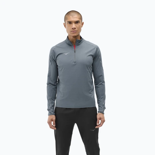 Zdjęcie produktu Bluza do biegania męska HOKA GlideTech Quarter Zip faded navy Granatowy