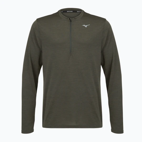 Zdjęcie produktu Bluza do biegania męska Mizuno Core Impulse Half Zip Long Sleeve Tee forest night Zielony