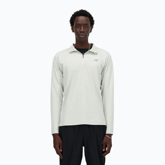 Zdjęcie produktu Bluza do biegania męska New Balance Space Dye 1 / 4 Zip grey
