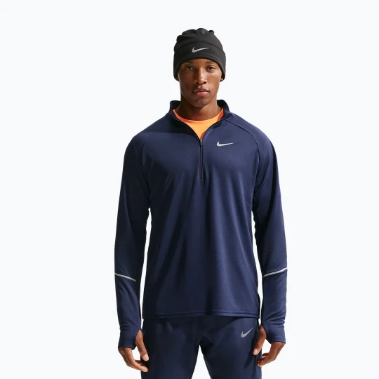 Zdjęcie produktu Bluza do biegania męska Nike Miler Dri-Fit UV 1/2 Zip midnight navy Granatowy