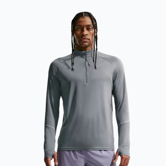 Zdjęcie produktu Bluza do biegania męska Nike Miler Dri-Fit UV 1/2 Zip smoke grey