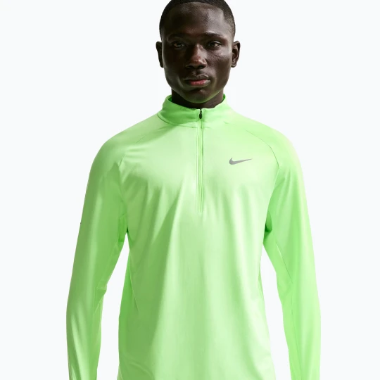 Zdjęcie produktu Bluza do biegania męska Nike Stride 1/4 Zip Dri-Fit lime blast Zielony