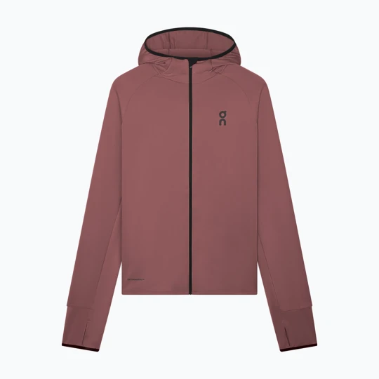 Zdjęcie produktu Bluza do biegania męska On Climate Zip Hoodie barberry Bordowy