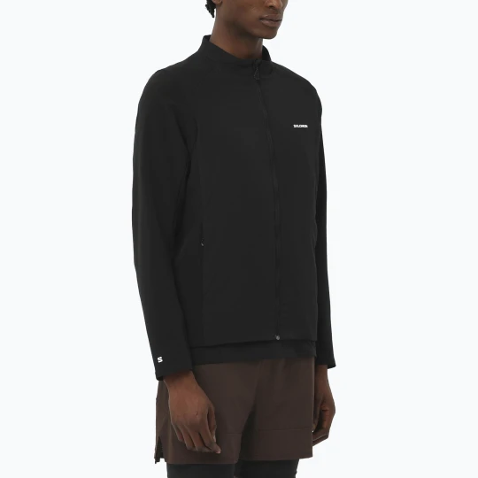 Zdjęcie produktu Bluza do biegania męska Salomon Mountain Flex Hybrid deep black