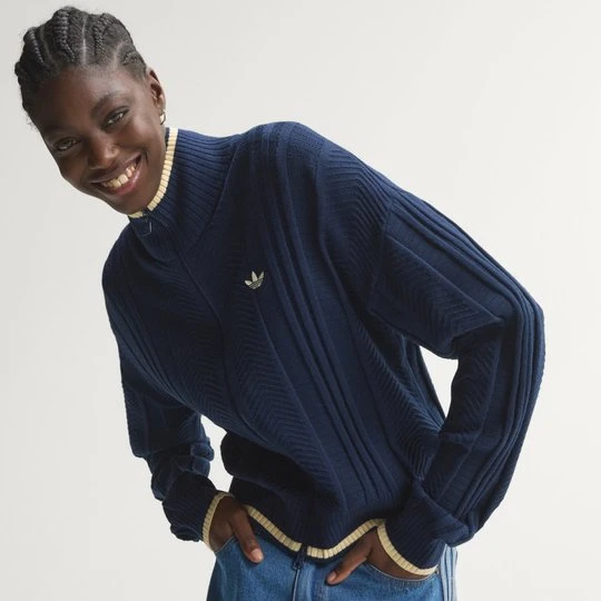 Zdjęcie produktu Bluza dresowa Cable Knit Firebird Adidas Night Indigo