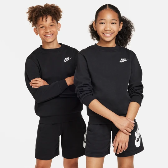 Zdjęcie produktu Bluza dresowa dla dużych dzieci Nike Club Fleece - Czerń