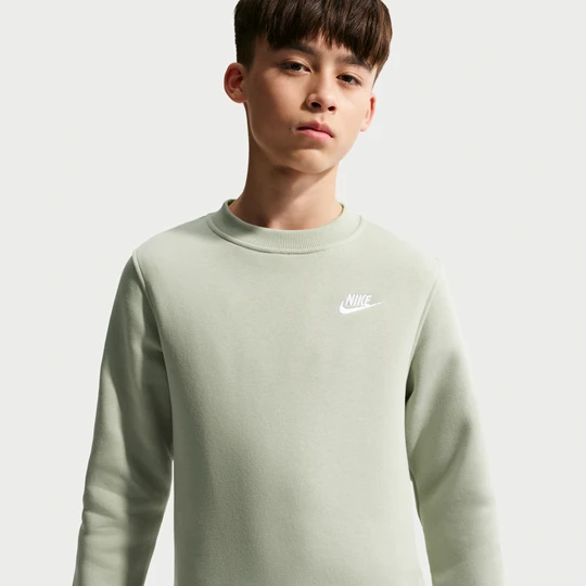 Zdjęcie produktu Bluza dresowa dla dużych dzieci Nike Club Fleece - Zieleń
