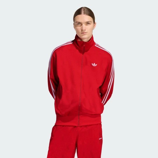 Zdjęcie produktu BLUZA DRESOWA FIREBIRD ADICOLOR MESH Adidas Better Scarlet