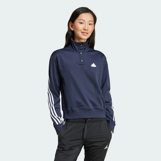 Zdjęcie produktu Bluza dresowa Iconic Wrapping 3-Stripes Snap Adidas