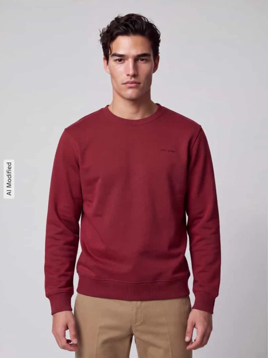 Zdjęcie produktu Bluza dresowa krój regular fit model 'Jefferson' Pepe Jeans Bordowy