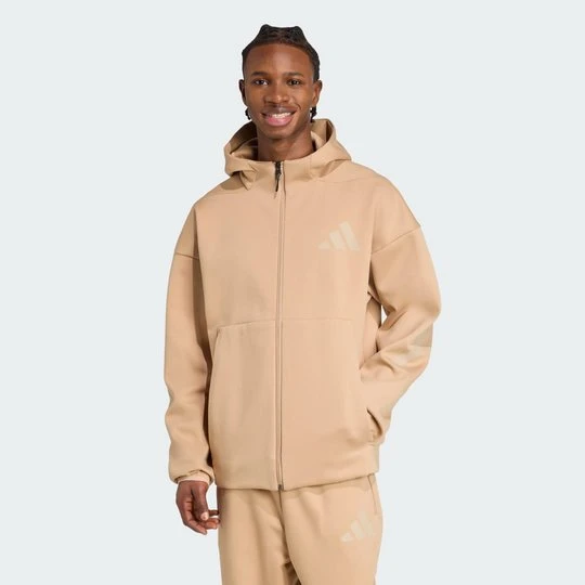Zdjęcie produktu Bluza dresowa New adidas Z.N.E. Full-Zip Hooded brązowy