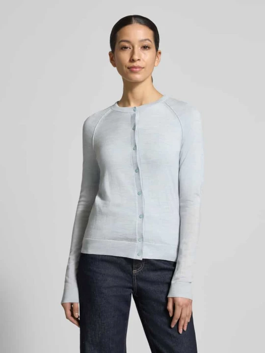 Zdjęcie produktu Bluza dresowa o kroju shaped fit z czystej wełny dziewiczej model 'Fonami' Boss Jasnoniebieski