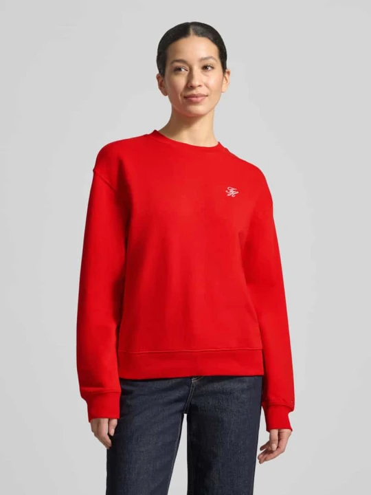 Zdjęcie produktu Bluza dresowa o regularnym kroju z mieszanki bawełny Tommy Hilfiger Czerwony