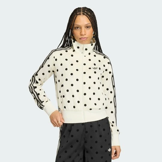Zdjęcie produktu Bluza dresowa SATIN POLKA DOTS TT Adidas Off White