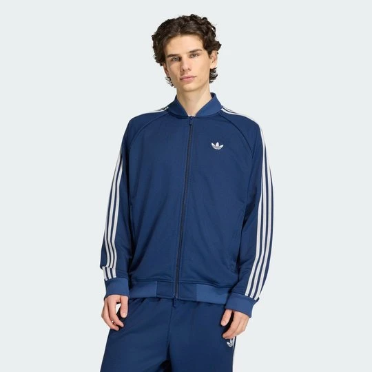 Zdjęcie produktu Bluza dresowa SST Adicolor Classics Mesh Adidas Night Indigo