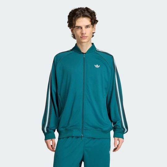Zdjęcie produktu Bluza dresowa SST Adicolor Classics Mesh Adidas Rich Green