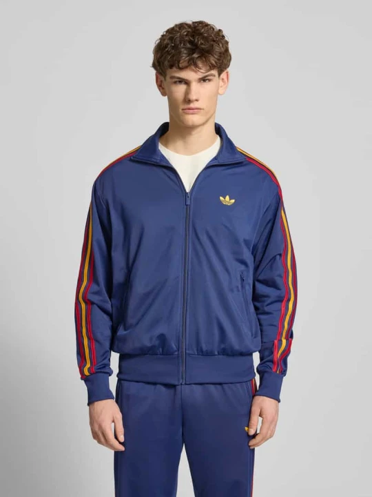 Zdjęcie produktu Bluza dresowa w kroju regular fit z haftowanym logo modelu 'FIREBIRD TT' adidas Originals Ciemnoniebieski