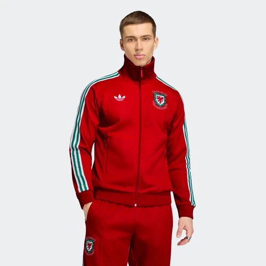 Zdjęcie produktu Bluza dresowa Wales 150 Years Anniversary Adidas Vivid Red