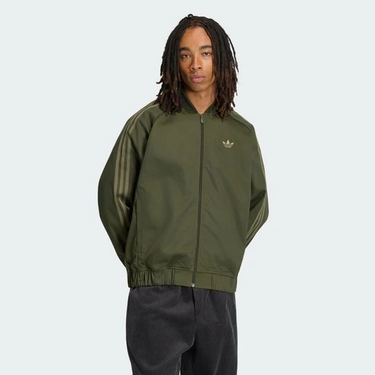 Zdjęcie produktu Bluza dresowa z bawełnianego diagonalu SST Adicolor Classics Adidas Night Cargo