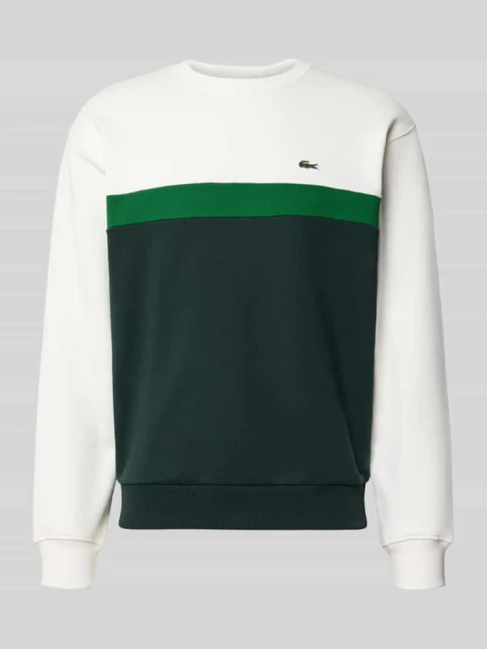Zdjęcie produktu Bluza dresowa z czystej bawełny, krój regular fit Lacoste Złamany biały