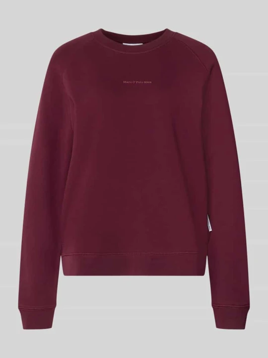 Zdjęcie produktu Bluza dresowa z czystej bawełny, krój regular fit Marc O'Polo Bordowy