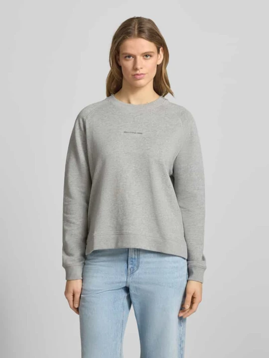 Zdjęcie produktu Bluza dresowa z czystej bawełny, krój regular fit Marc O'Polo Średnioszary