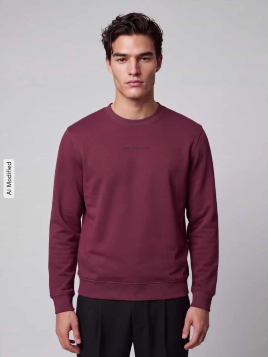 Zdjęcie produktu Bluza dresowa z czystej bawełny, krój regular fit Marc O'Polo Śliwkowy