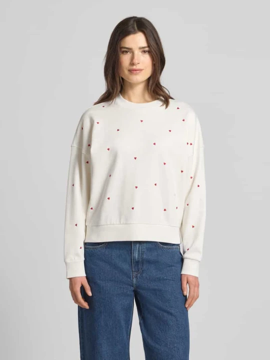 Zdjęcie produktu Bluza dresowa z czystej bawełny, krój regular fit Tom Tailor Biały