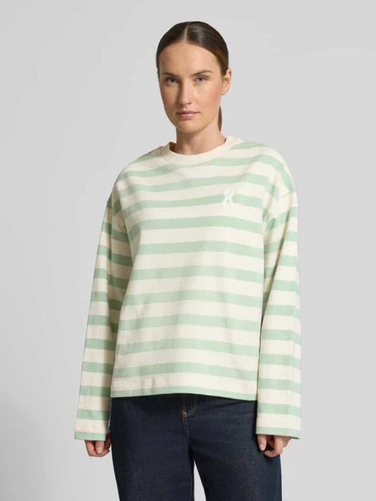 Zdjęcie produktu Bluza dresowa z czystej bawełny organicznej o kroju oversize model 'ICONIC A FRANKAA' ARMEDANGELS Miętowy