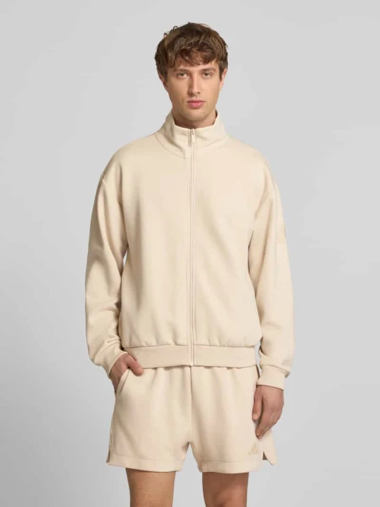 Zdjęcie produktu Bluza dresowa z domieszką bawełny, krój regular fit Adidas Beżowy