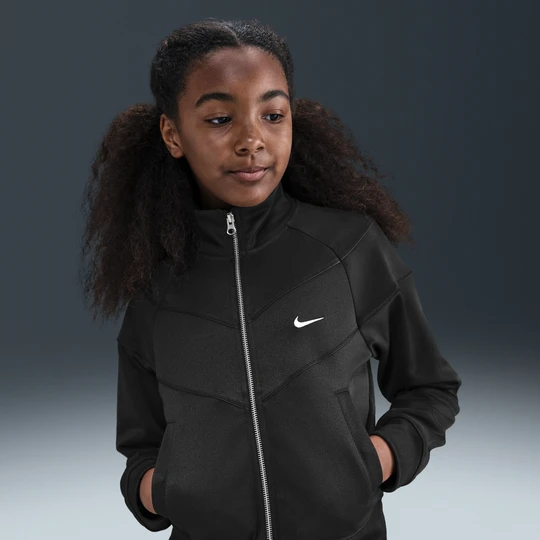 Zdjęcie produktu Bluza dresowa z dzianiny dla dużych dzieci (dziewcząt) Nike - Czerń