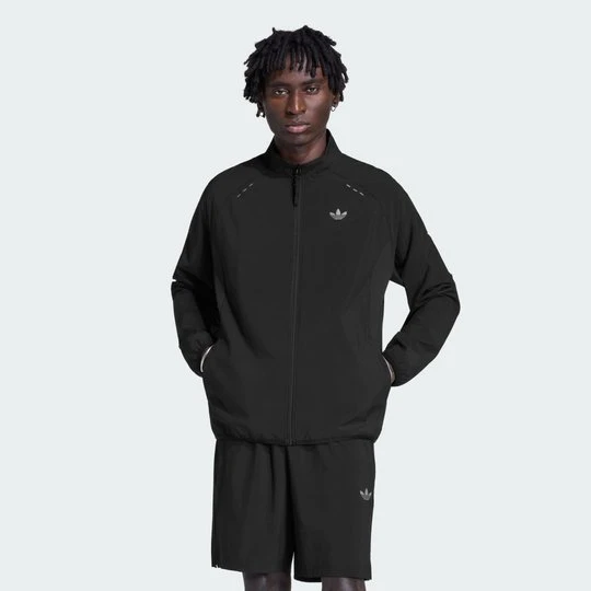 Zdjęcie produktu Bluza dresowa z kapturem TECH TREFOIL ESSENTIALS FZ Adidas czarny