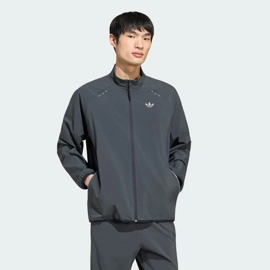 Zdjęcie produktu Bluza dresowa z kapturem TECH TREFOIL ESSENTIALS FZ Adidas Night Grey