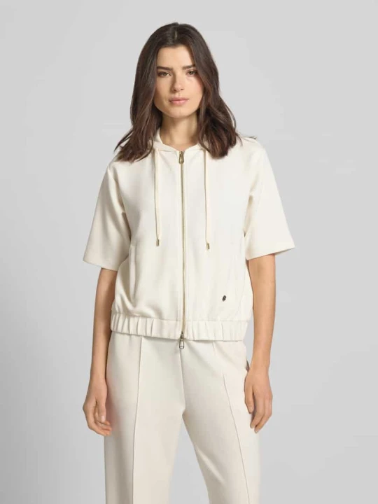 Zdjęcie produktu Bluza dresowa z krótkim rękawem model 'Therese' JOOP! Écru