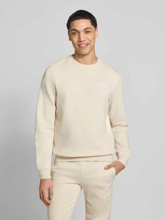 Zdjęcie produktu Bluza dresowa z logo w kroju regular fit z przeszywanym haftem logo Puma Złamany biały