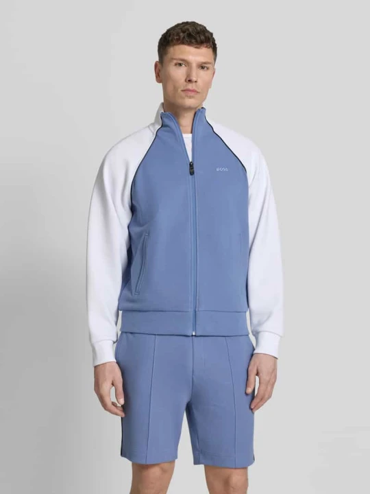 Zdjęcie produktu Bluza dresowa z mieszanki bawełny o kroju regular fit model 'JOIN SKAZ' Boss Niebieski