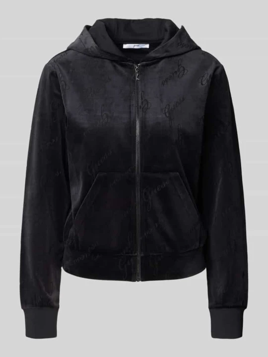 Zdjęcie produktu Bluza dresowa z wzorem logo Model 'LOREN' Guess Czarny