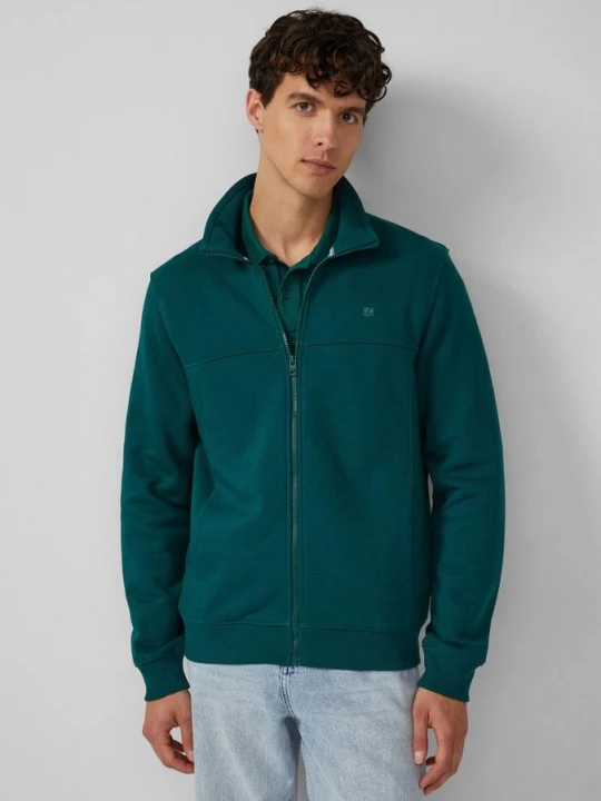 Zdjęcie produktu Bluza dresowa ze stójką i logo s.Oliver zielony