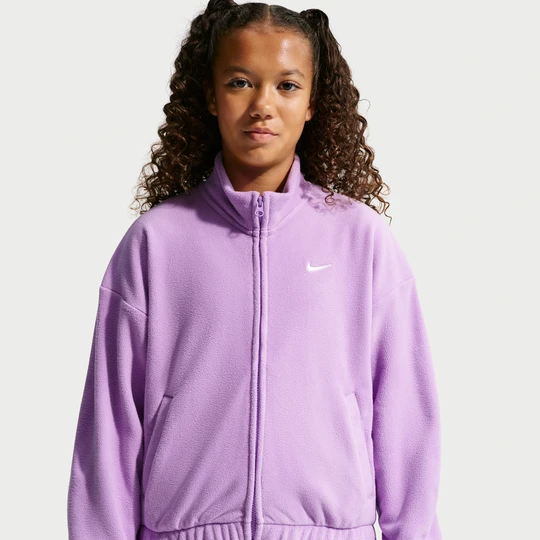 Zdjęcie produktu Bluza dzianinowa z długim rękawem dla dużych dzieci (dziewcząt) Nike - Fiolet